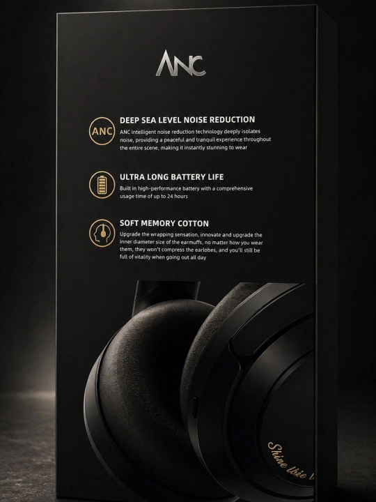 Simsiz Bluetooth quloqchinlar DR83 ANC Quloqchin shovqinni kamaytiruvchi hifi stereo basli