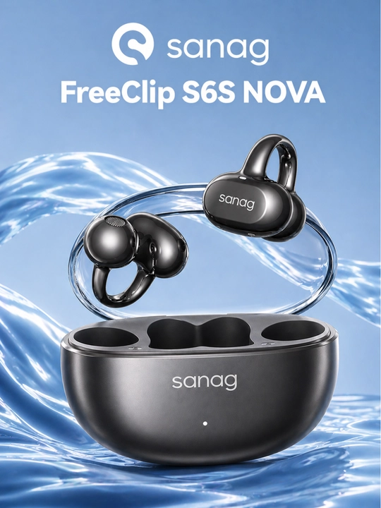 Беспроводные наушники Sanag FreeClip S6S Nova Bluetooth 6.0 IPX67 до 60 часов - 