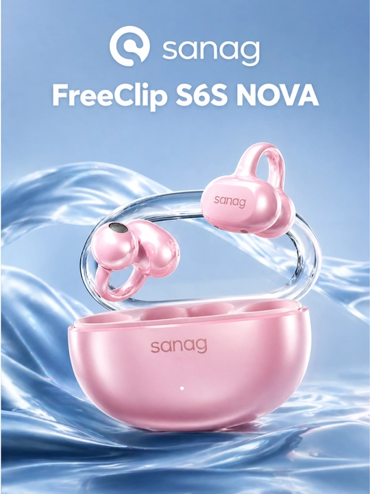 Беспроводные наушники Sanag FreeClip S6S Nova Bluetooth 6.0 IPX67 до 60 часов - 