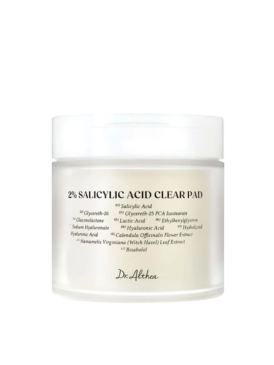 Yuz uchun po‘st tashlovchi toner-padlar Dr.Althea 2% Salicylic Acid Clear Pad