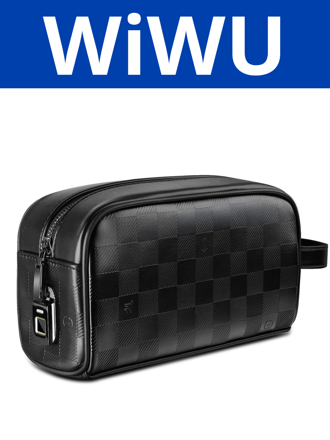 WiWU Phantom Fingerprint Lock Pouch — барсетка премиум-класса с замком по отпечатку пальца - 