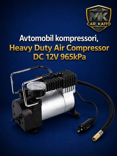 Автомобильный компрессор, Heavy Duty Air ,kompressor, компрессор — MKCARUZ-CAR181-ХРОМ