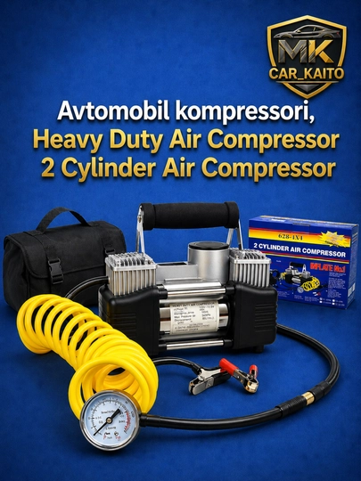 Автомобильный компрессор, Heavy Duty Air ,kompressor, компрессор — MKCARUZ-CAR181-ЧЕРН