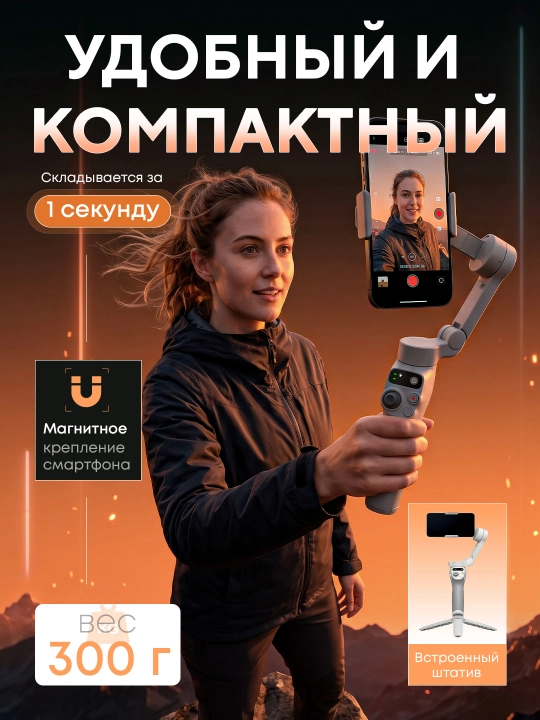 Dji Osmo Mobile 7, 8 telefon stabilizatori