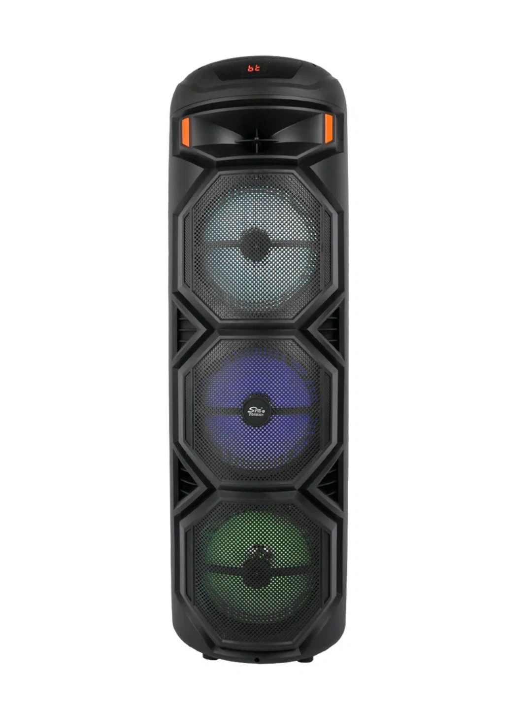 Караоке-колонка, Bluetooth, с беспроводным микрофоном, RGB-подсветка, 90×30 см - 