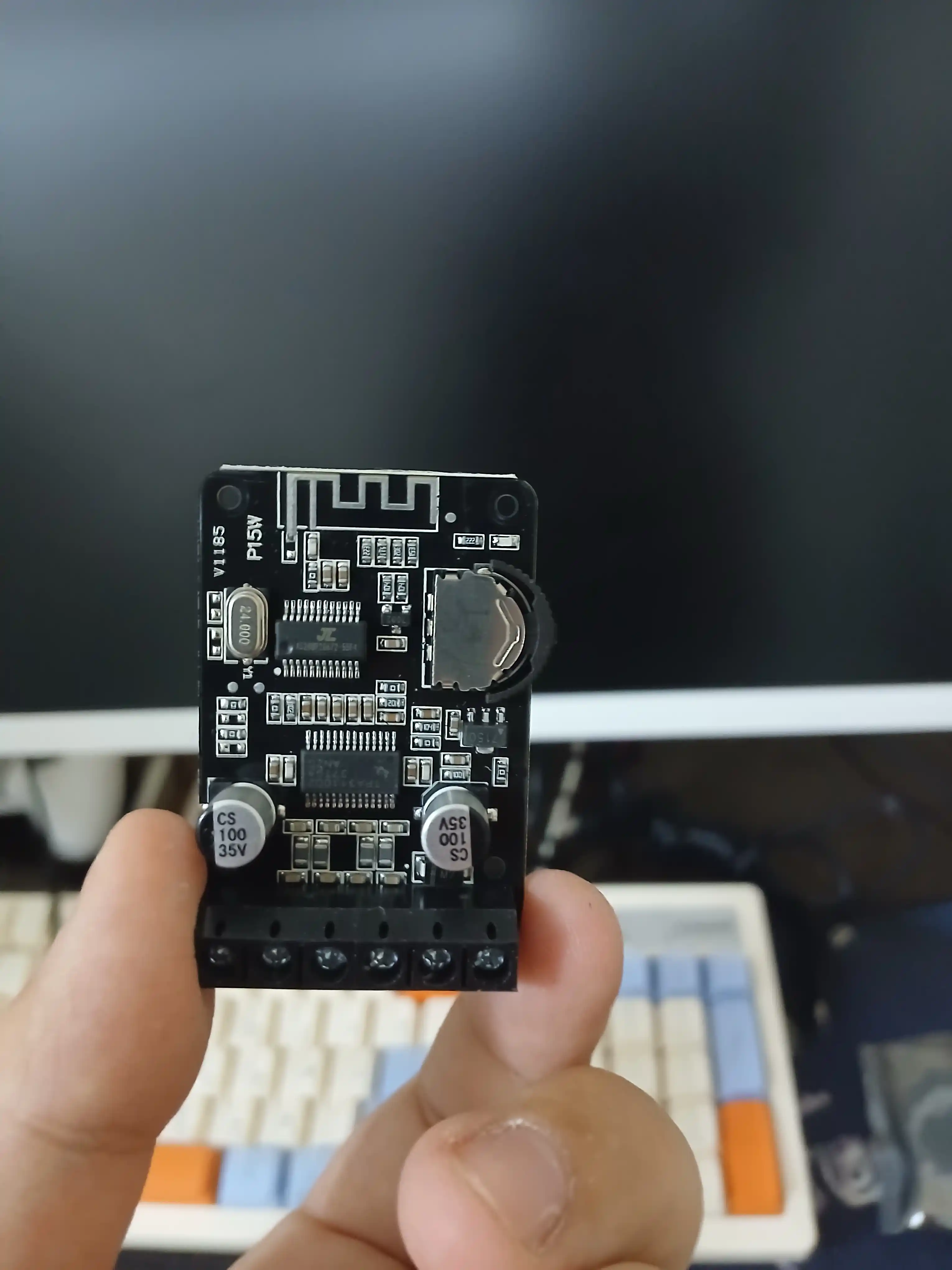 Модуль стереоусилителя XY-P15W с Bluetooth 5.0, 8–24 В DC