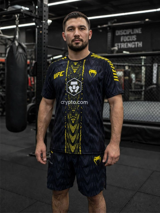Мужской спортивный комплект UFC (футболка + шорты) премиальная экипировка для тренировок - 