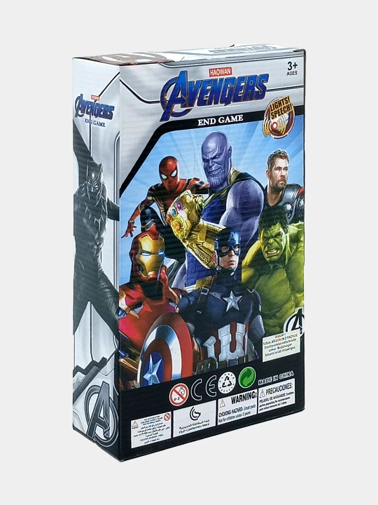 Union Legend Heros superqahramon figurasi chiroq va ovoz bilan Avengers/DC