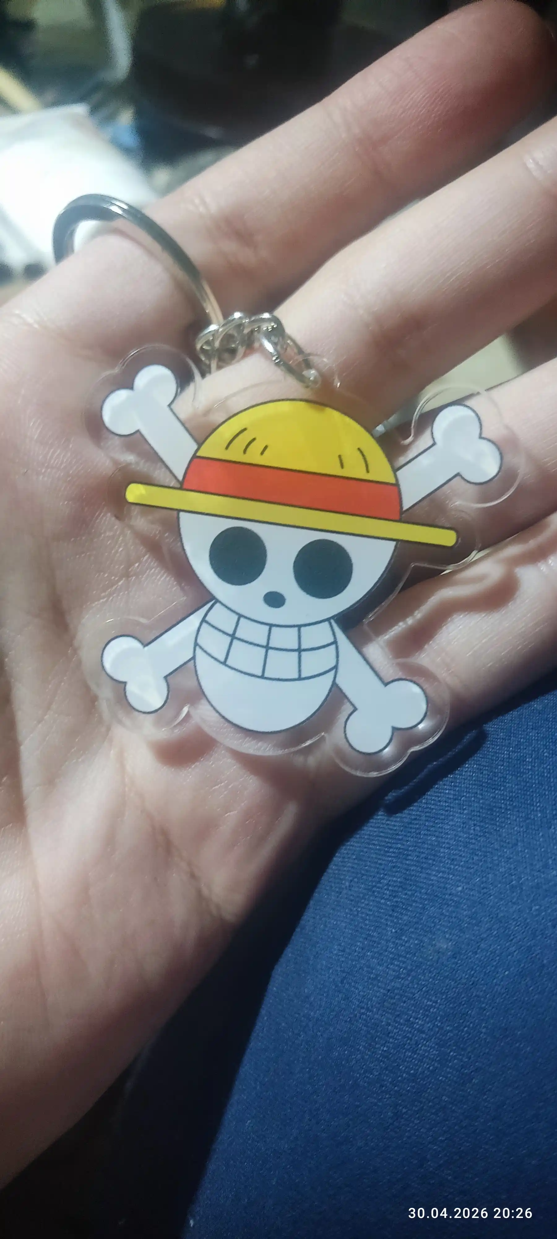 Luffy anime akril brelogi