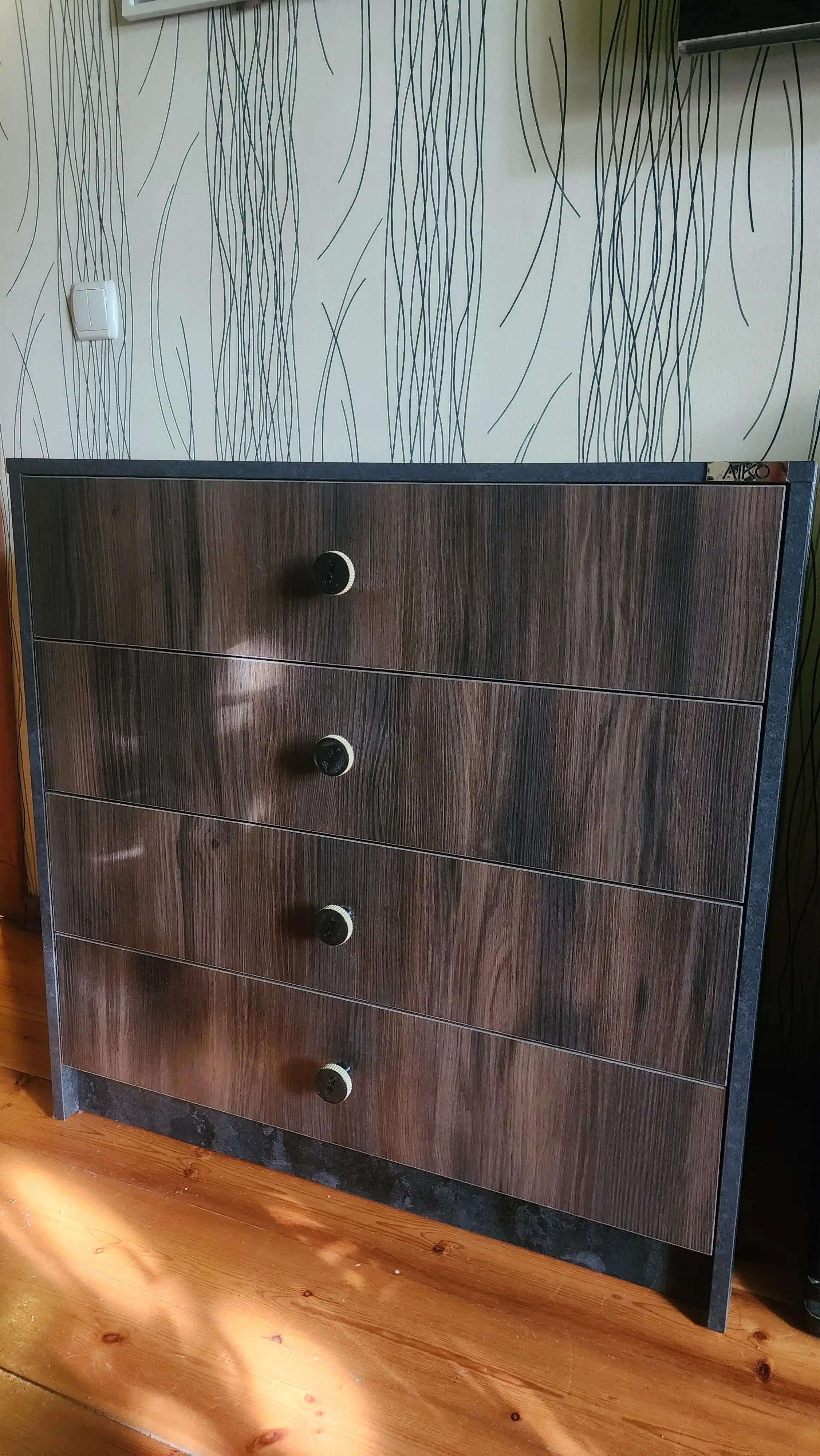 Комод AIKO Vibe, с ящиками для белья, для спальни, тумба с полками, 80 x 40 x 80 см