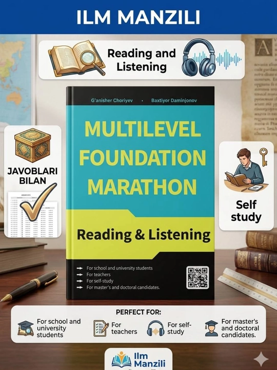 Multilevel Foundation Marathon, Reading & Listening, English Learning Book, Self Study