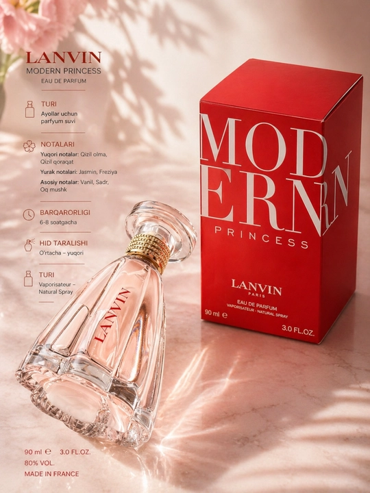Lanvin, Modern Princess – соблазнительный, утонченный женский аромат, 100 мл