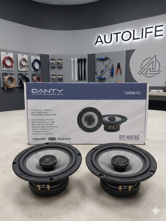 Автомобильный динамики DANTY DT-603C 16 см 70W RMS