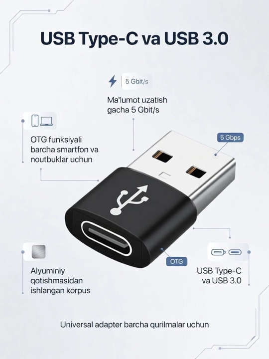 Type C dan USB OTG ga, Type-c USB ga adapter