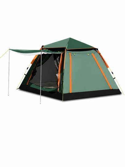 Camping palatka 4-6 kishilik, suvga chidamli chodir, shamolga bardoshli, 210x210x145 cm