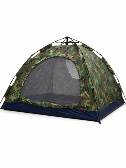 Camping palatka 4-6 kishilik, suvga chidamli chodir, shamolga bardoshli, 210x210x145 cm