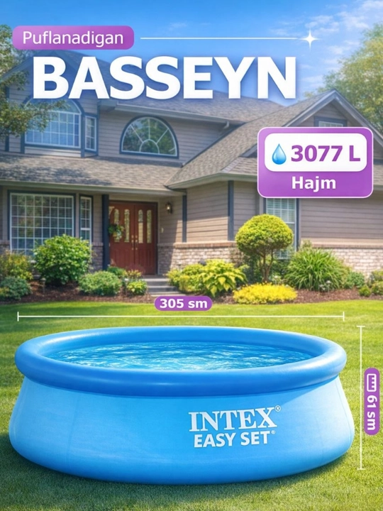 Puflanadigan basseyn INTEX Easy Set 305×61 sm 3077 L - 
