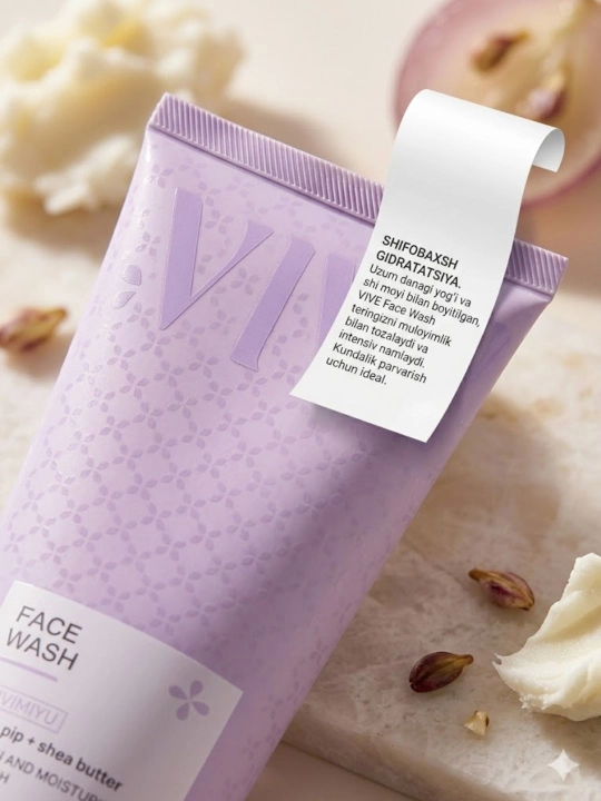 VIVE Face Wash — это увлажняющее средство для умывания лица 50 мл - 