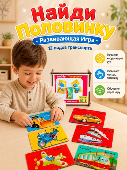 Развивающая игрушка, игрушка для детей – деревянный пазл , сортер, головоломка, монтессори — GENIOUS-ZUKKOMOTORIKA-БАГРОВ