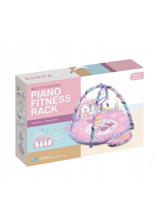 Развивающий коврик для малышей Piano Fitness Rack с музыкой и игрушками