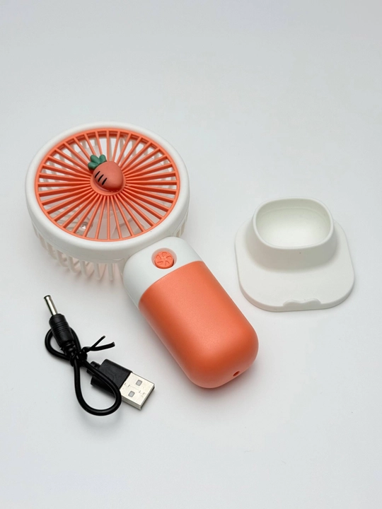 Universal mini qo‘l ventilyatori, stol ustiga qo'yadigan, USB kabelli, portativ, ixcham