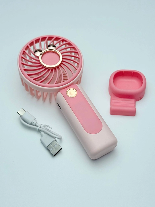 Universal mini qo‘l ventilyatori, stol ustiga qo'yadigan, USB kabelli, portativ, ixcham