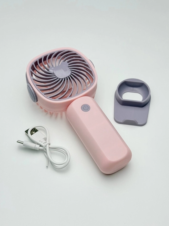 Universal mini qo‘l ventilyatori, stol ustiga qo'yadigan, USB kabelli, portativ, ixcham