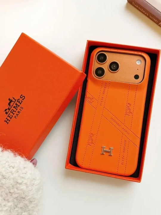 Чехол для Iphone из бренда HERMES (c коробкой) - 