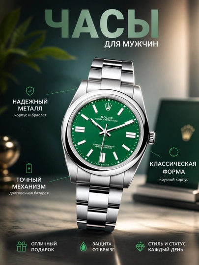 Мужские наручные часы - выбор для классического стиля — XONMUBI-ROLEX-ЛАЙМ