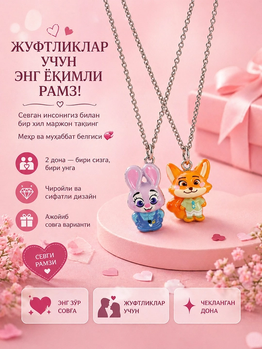 Парные кулоны — символ вашей любви