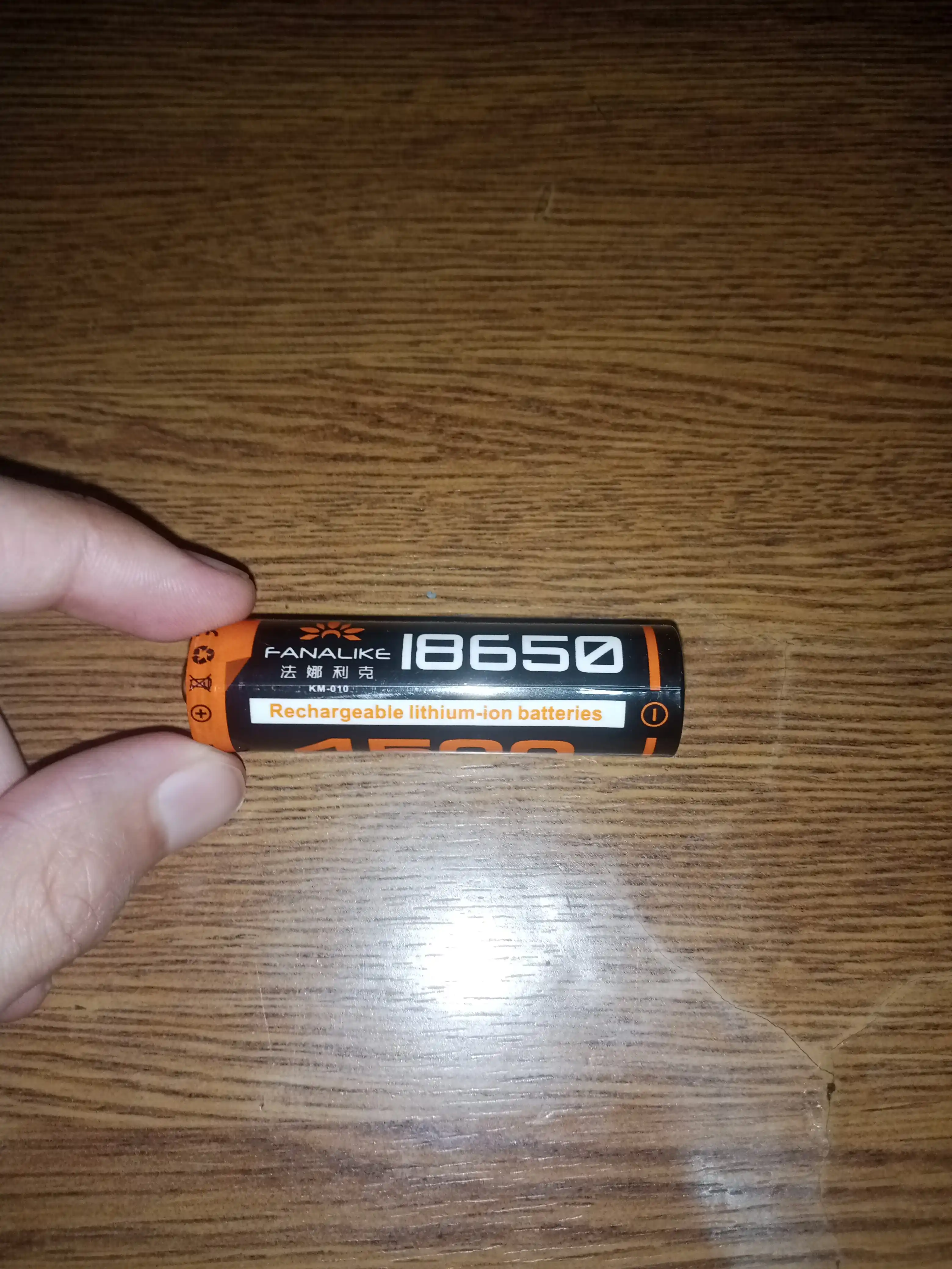 Yuqori tokli batareya 18650 Fanalike 4500 - 1200 mAh, portlashdan himoyalangan