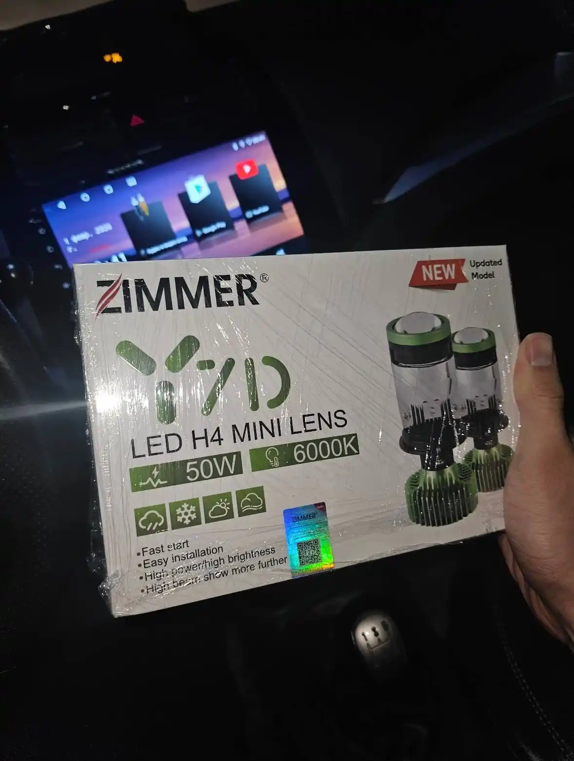 Zimmer Y7D, Y7 LED H4 120W: avtomobil faralari uchun chiziqli svetodiod
