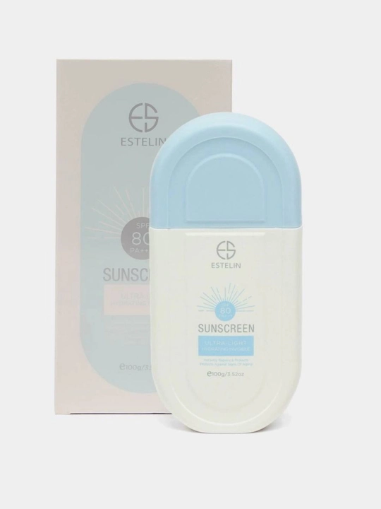 Quyoshdan himoyalovchi krem, suvga chidamli, ESTELIN SPF 100, 90, 80 PA+++ 100 ml