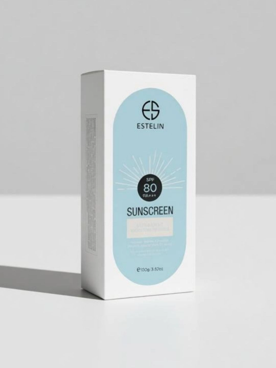 Quyoshdan himoyalovchi krem, suvga chidamli, ESTELIN SPF 100, 90, 80 PA+++ 100 ml