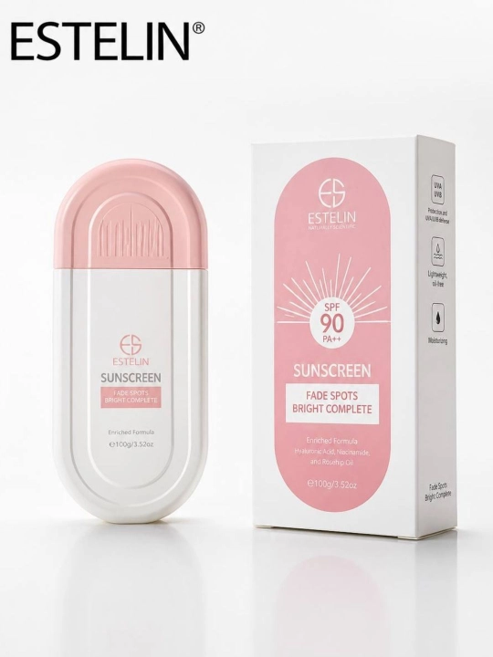 Quyoshdan himoyalovchi krem, suvga chidamli, ESTELIN SPF 100, 90, 80 PA+++ 100 ml