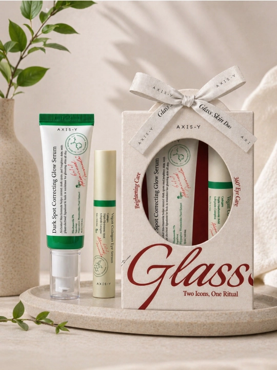 AXIS-Y EOY Glass Skin Duo yuz uchun yorqin va silliq teri to‘plami - 