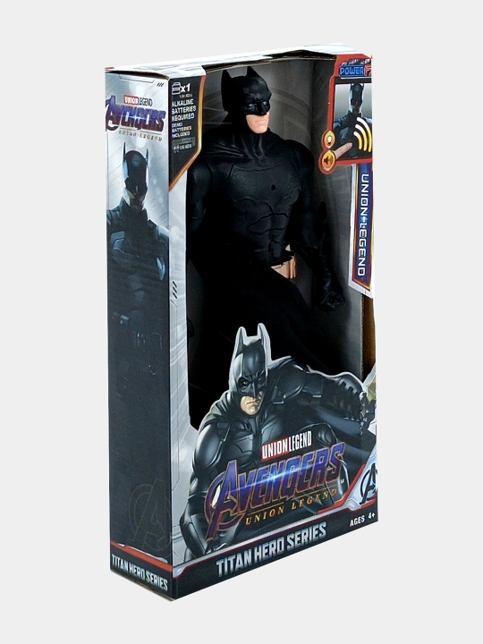 Titan Hero Seriyasidagi Betmen figurasi chiroq va ovoz bilan Power FX
