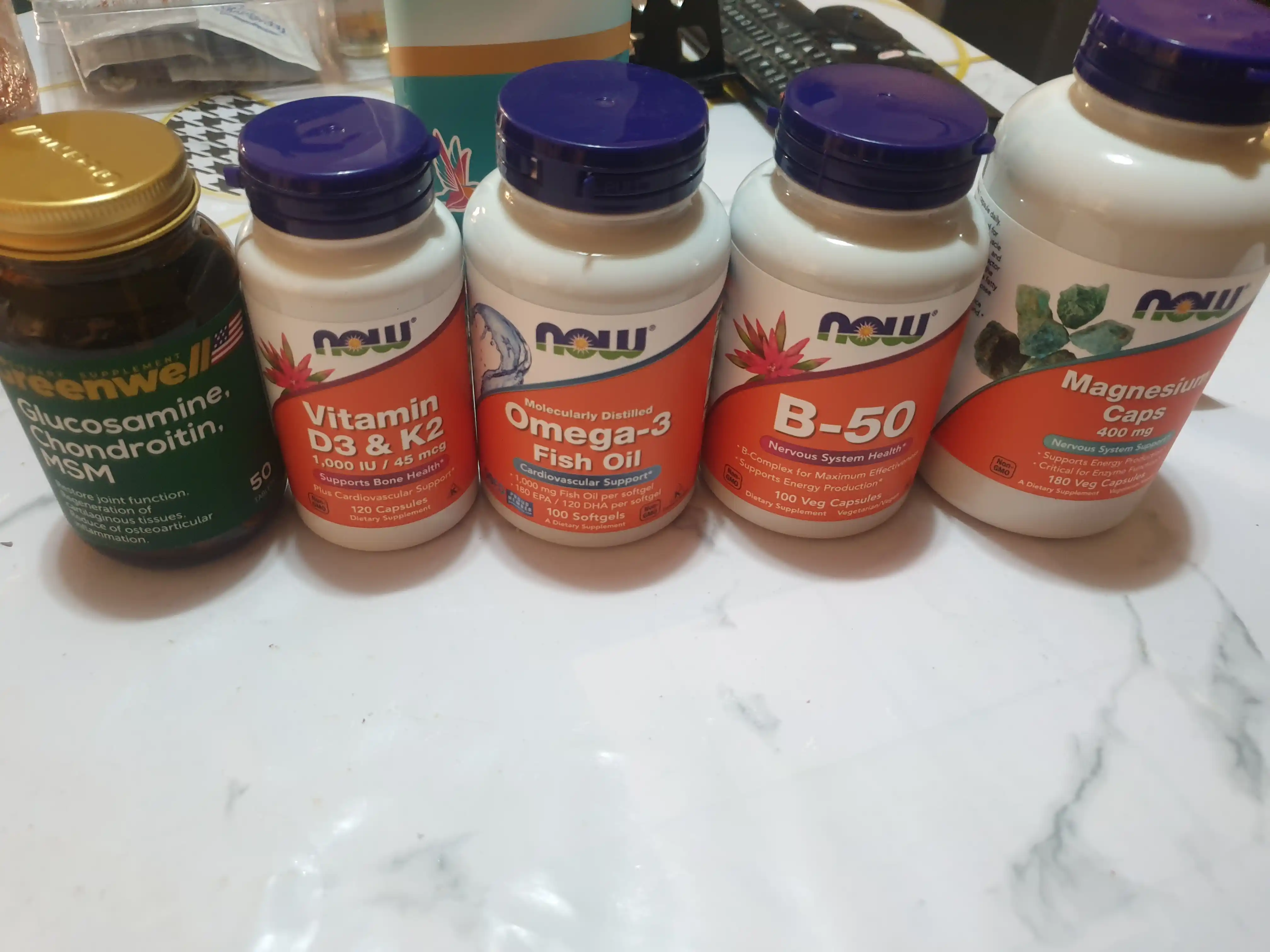 NOW Supplements, Vitamin B-50 mg, asab tizimining salomatligi, Halol