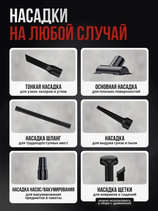 Пылесос для машины, беспроводной аккумуляторный автомобильный пылесос, аксессуар для авто