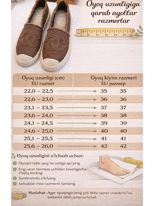 Ayollar va qizlar uchun espadrillar - bahor va yoz uchun yengil, nafas oluvchi, qulay poyabzal (mokasinlar)