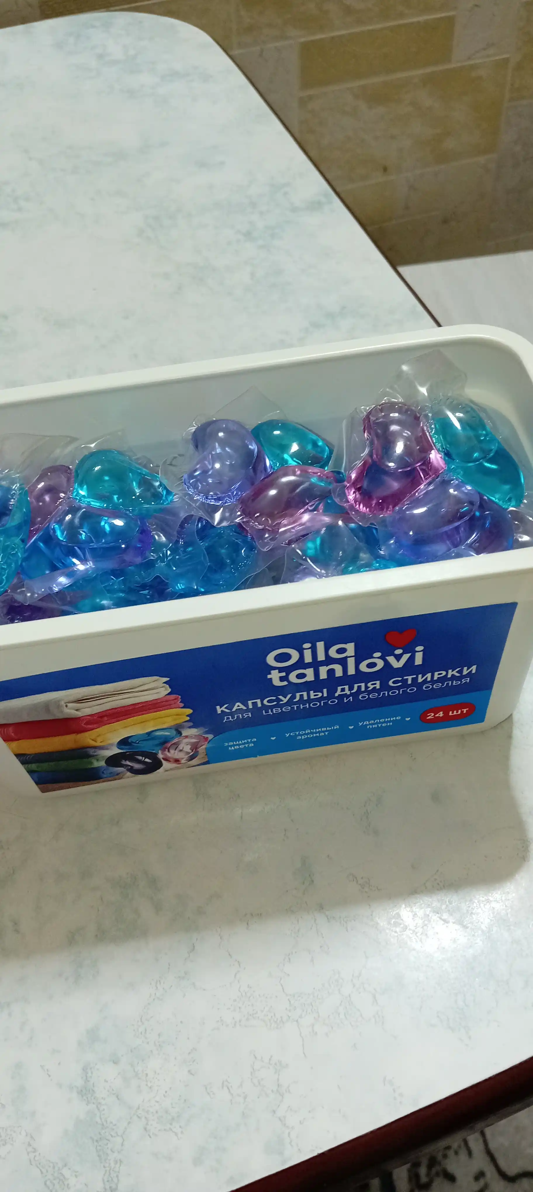 Капсулы для стирки Oila Tanlovi, 24 шт