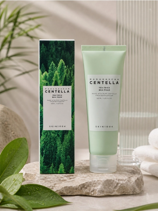 SKIN1004 Madagascar Centella Tea-Trica BHA Foam yuz uchun tozalovchi ko‘pik - 