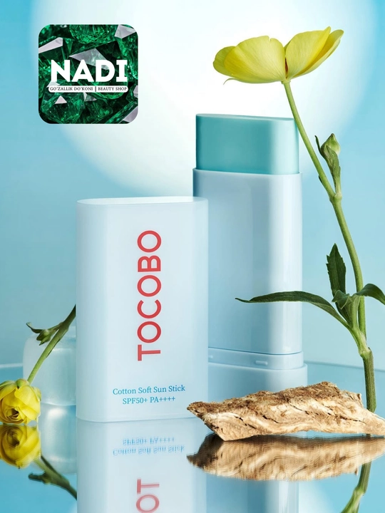 Yuz uchun quyoshdan saqlovchi tayoqcha Tocobo Cotton Soft Sun Stick SPF50 + PA++++, 19 gr - 