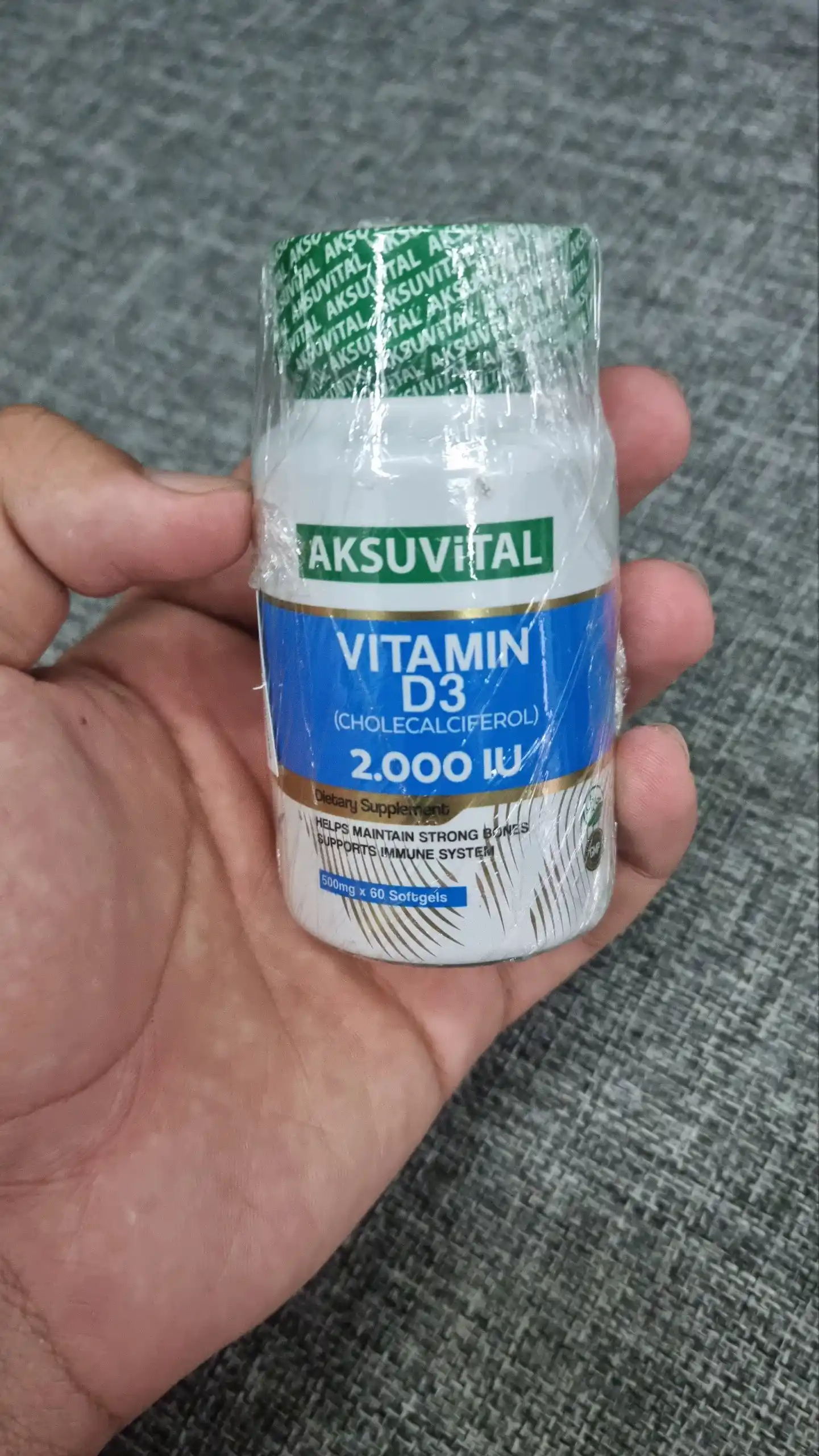 Shiffa Home Vitamin D3 2000 IU, биологически активная добавка, 60 мягких капсул (500 мг)