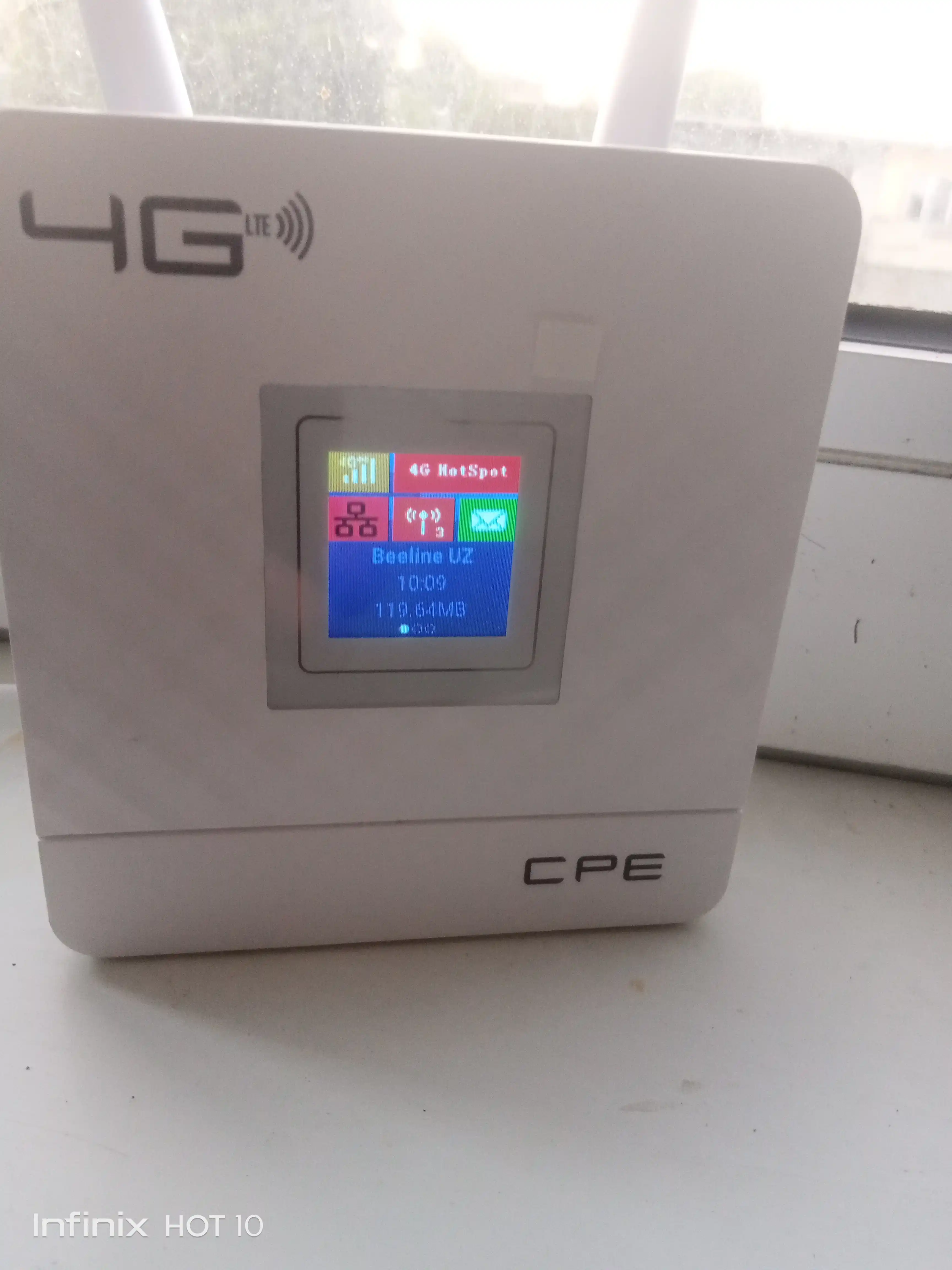 Wi-Fi роутер, модем 4G CPE-903B со слотом для SIM-карты, 4-х антенный с аккумулятором