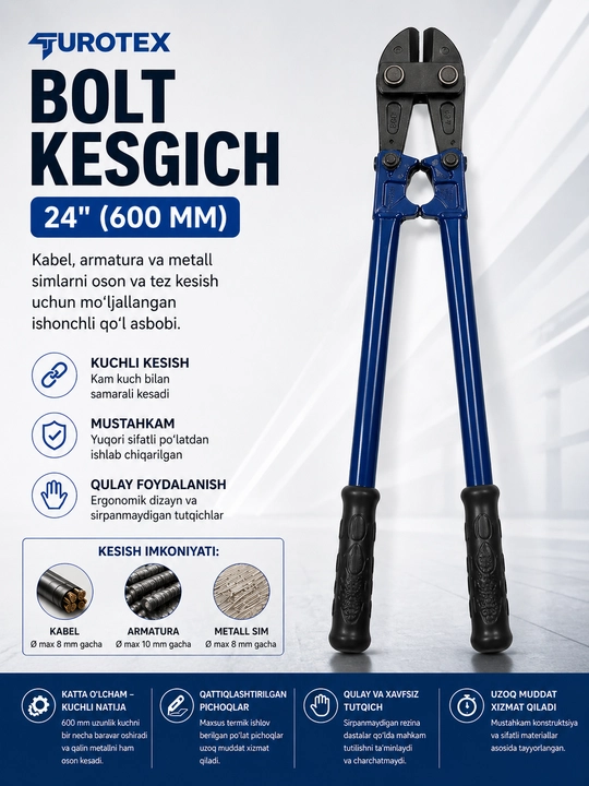 Bolt kesgich EUROTEX 24" (600 mm) - 