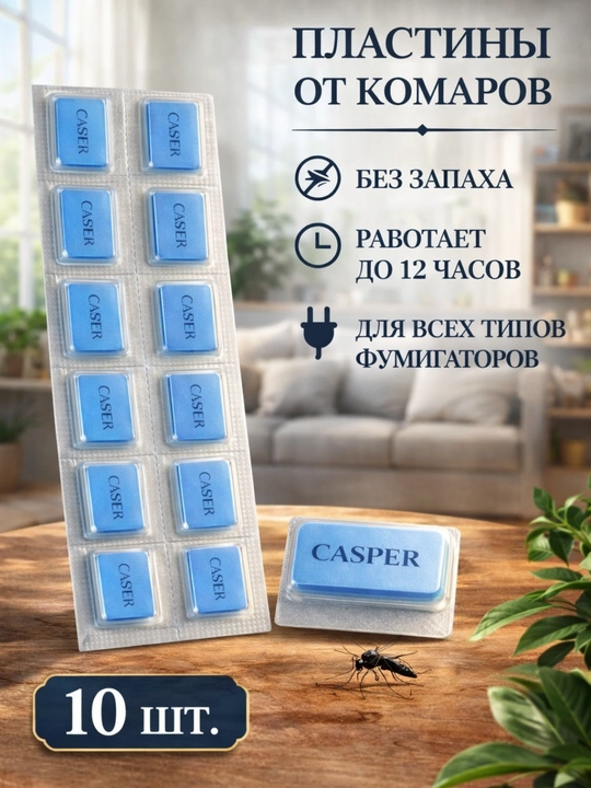 RAPTOR – защита от комаров, фумигатор, жидкость без запаха, пластин