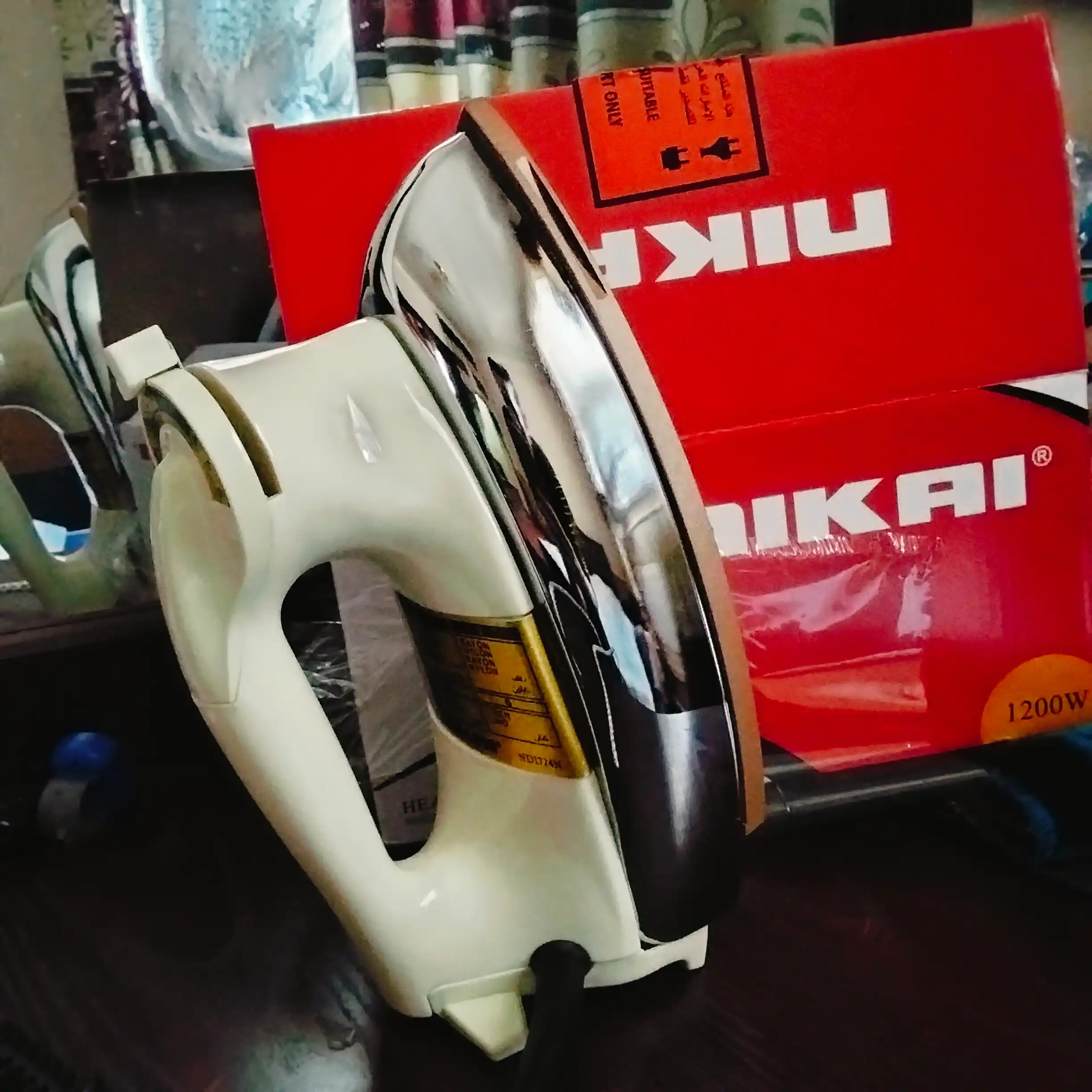 Dazmol, NIKAI elektr dazmoli, 1200 Vt, mustahkam, zanglamaydigan po‘latdan yasalgan