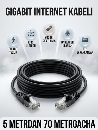 Гигабитный кабель для интернета, LAN, FTP, патч-корд, RJ45, Ethernet, лан кабель