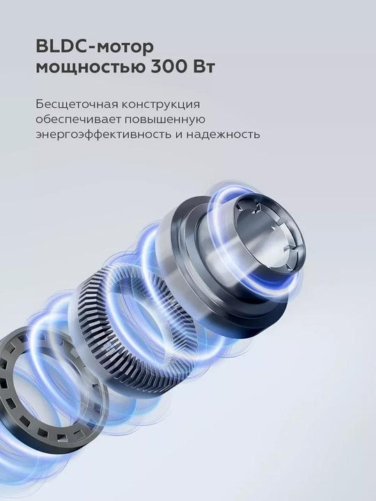 Беспроводной вертикальный пылесос BQ VCA0104H,BLDC-мотор 300Вт,Li-ion аккумулятор 2200мАч